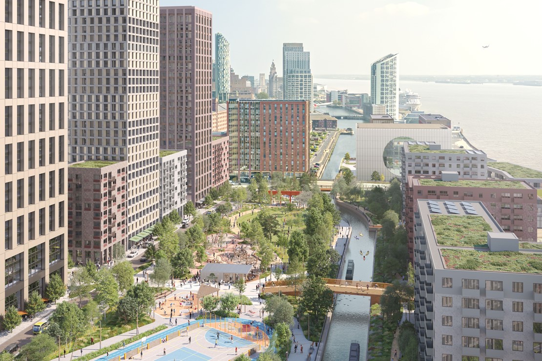 Central Docks Liverpool Waters CGI August 2025 Courtesy Of Peel Waters LR