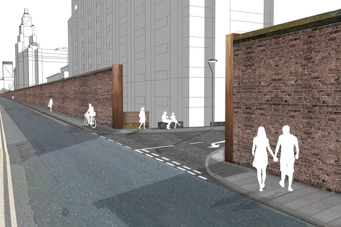 Phase 1 Princes Dock Boundary Wall Tempoary Opening 1