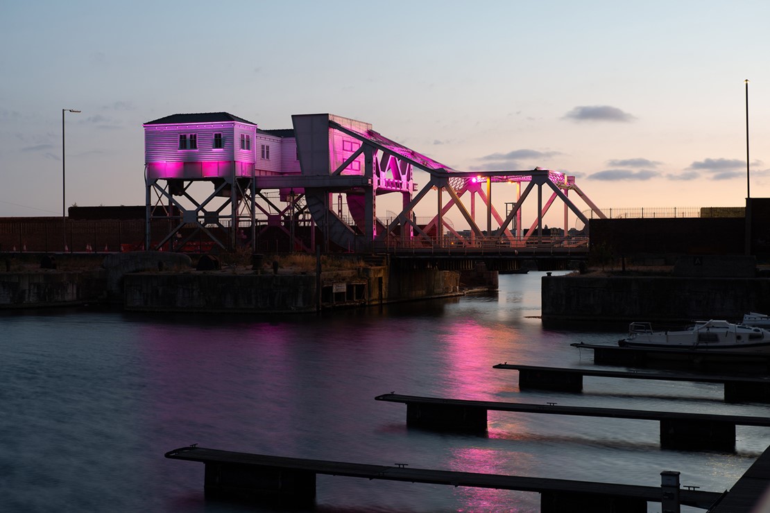 Bascule Bridge In Pink