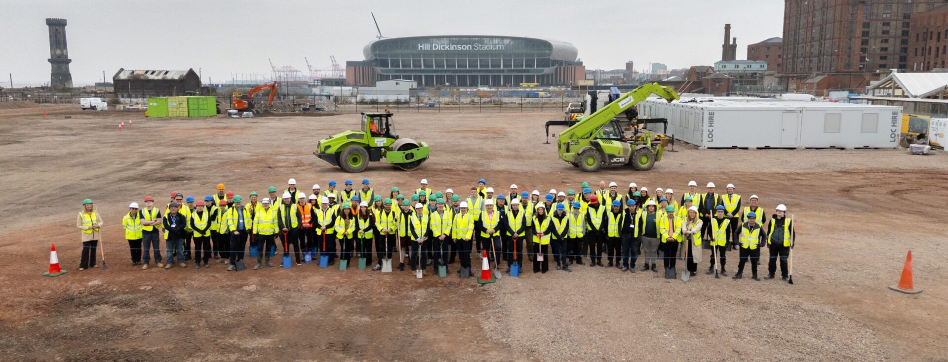 City of Liverpool College students join Peel Waters, Homes England and Liverpool City Council to break ground at Central Docks
