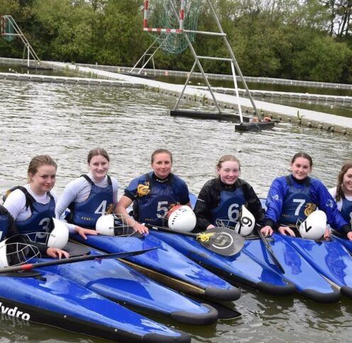 Canoeists on Clarence Docks