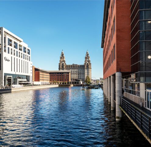 View of the Liver Building from Princes Dock