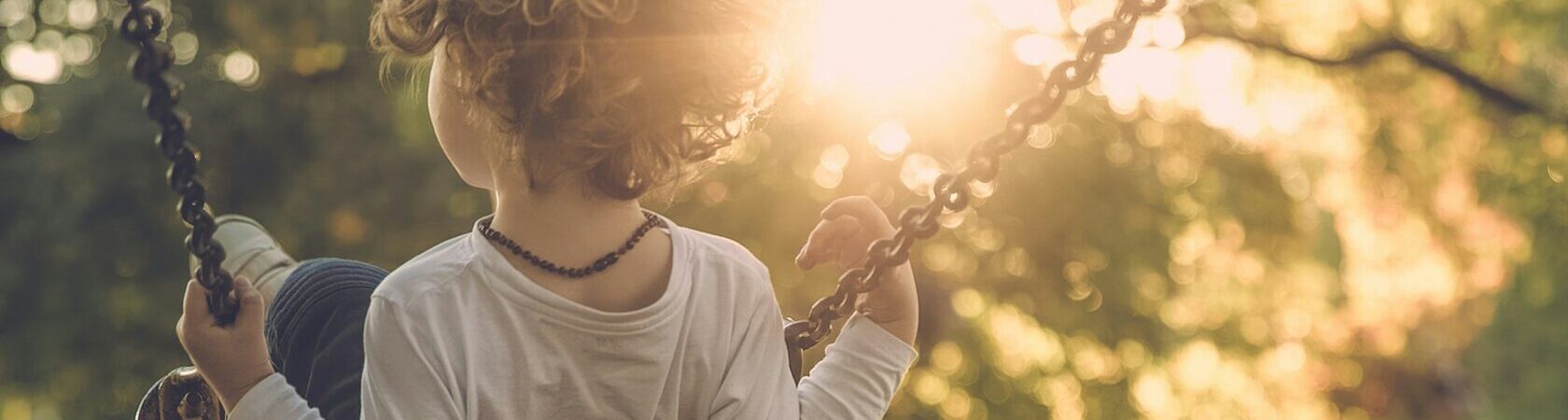 Child on a swing