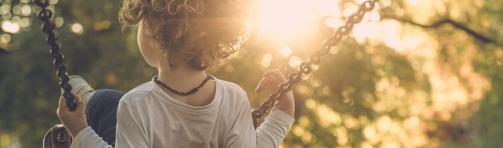 Child on a swing