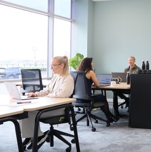 Working in flexible office space at Princes Dock