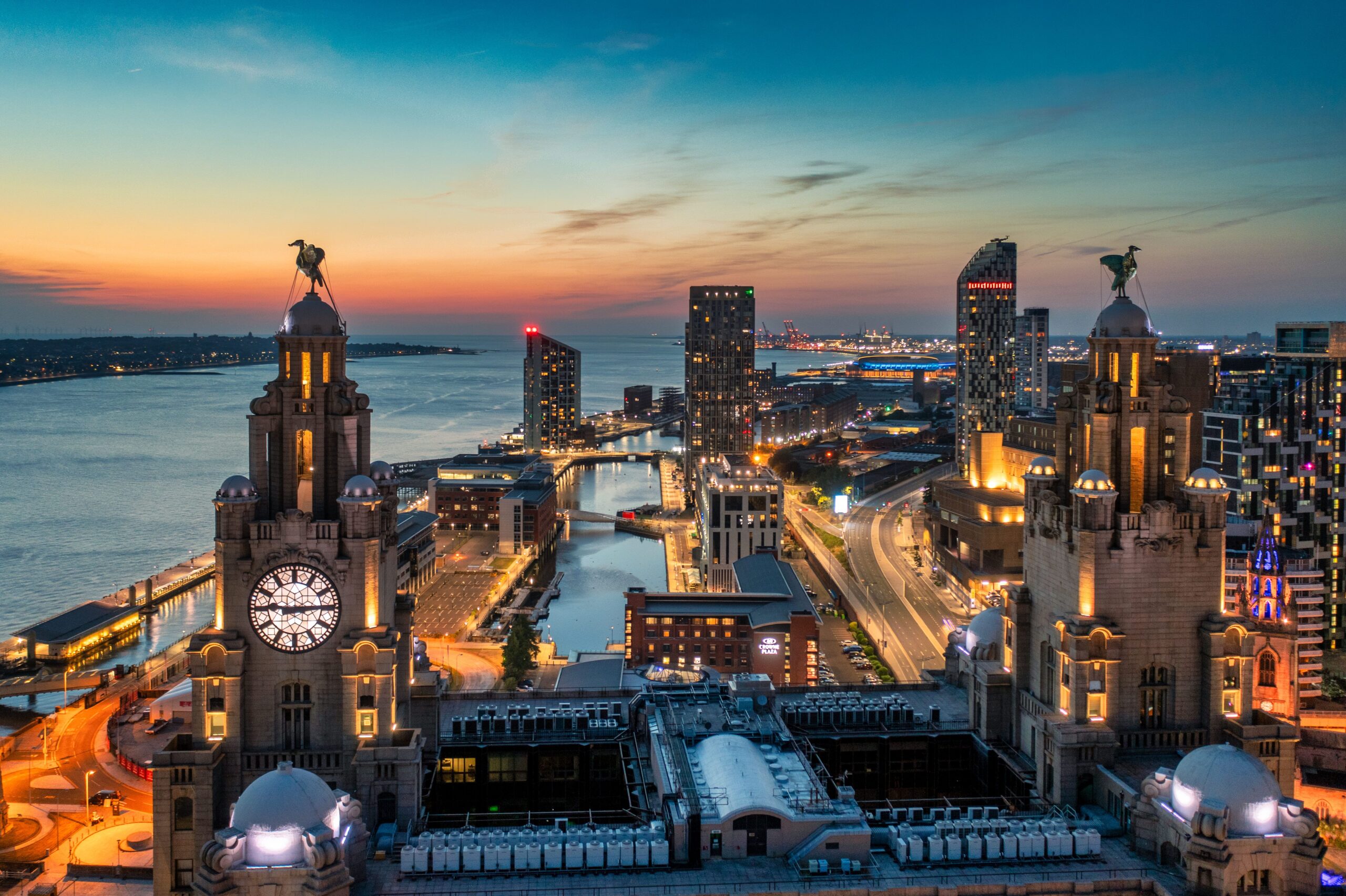 Liverpool Waters view from Liver Building