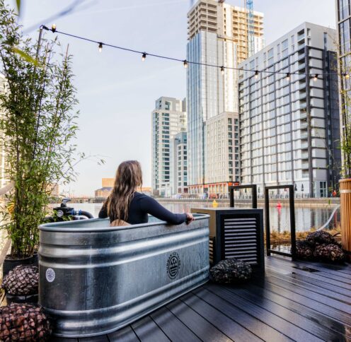 Ice bath at Wyld Sauna, Princes Dock