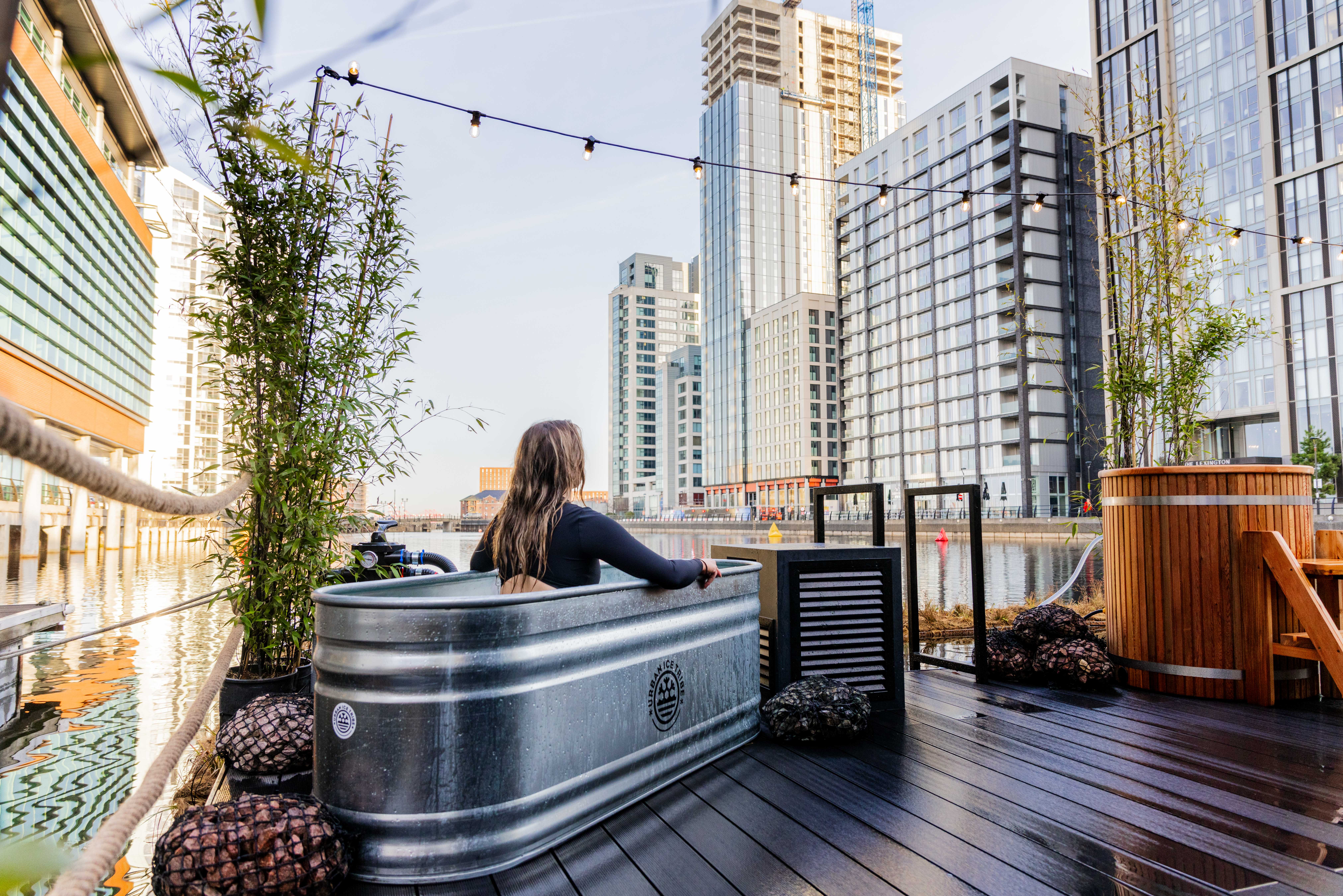 Ice bath at Wyld Sauna, Princes Dock