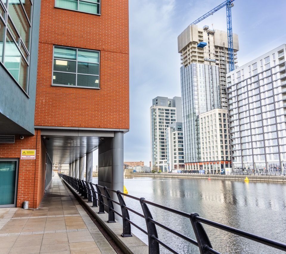 No12 Princes Dock overlooking the water