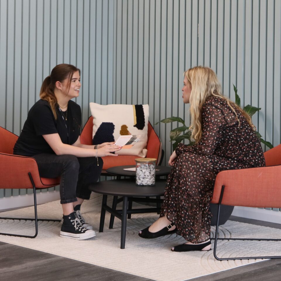 Flexible working breakout space.