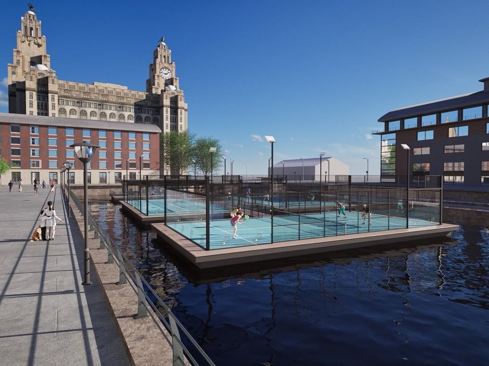 Floating Padel courts