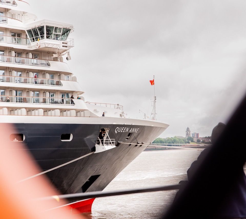 Queen Anne Cruise Ship naming ceremony