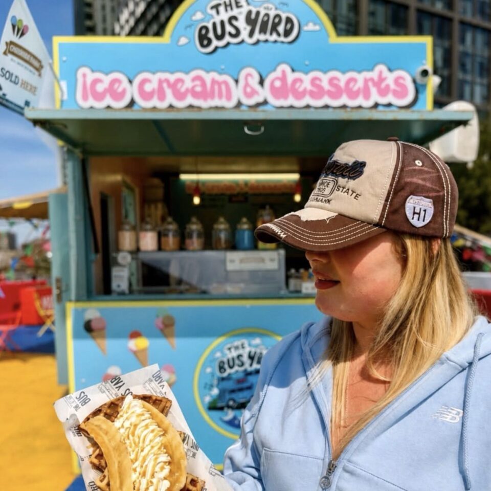 The Bus Yard Ice Cream and waffles